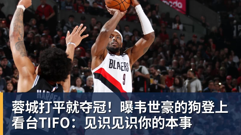 蓉城打平就夺冠！曝韦世豪的狗登上看台TIFO：见识见识你的本事